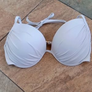 36D padded bikini top White